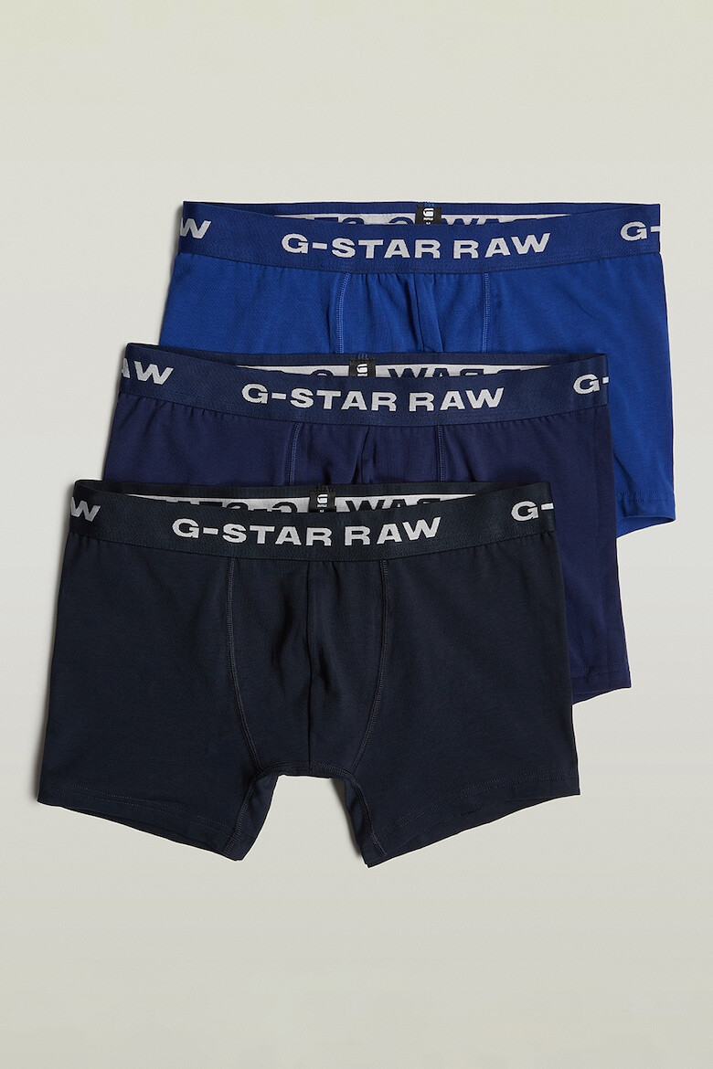 G-STAR Set de boxeri din bumbac organic cu banda logo in talie - 3 perechi - Pled.ro