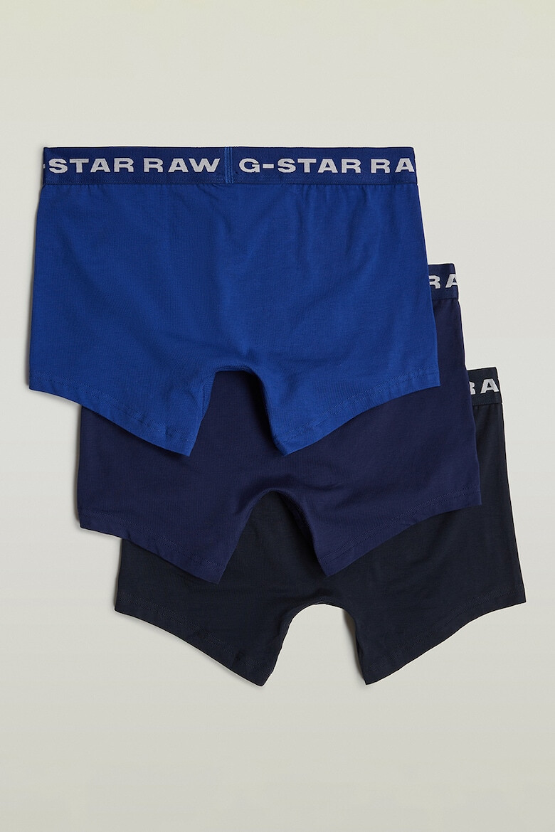 G-STAR Set de boxeri din bumbac organic cu banda logo in talie - 3 perechi - Pled.ro