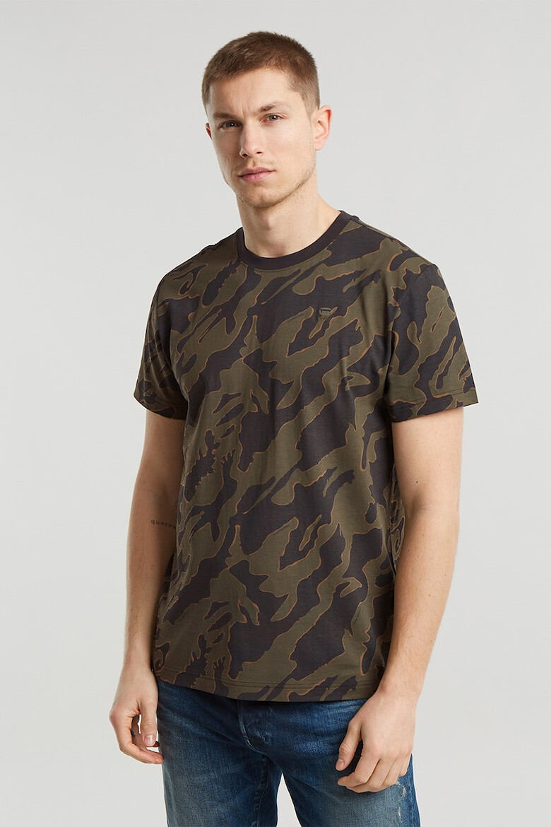 G-STAR Tricou cu imprimeu camuflaj - Pled.ro