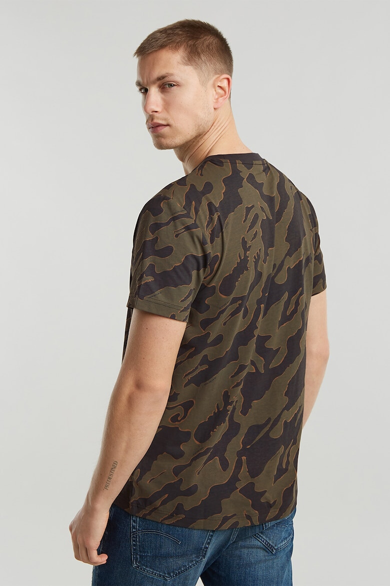 G-STAR Tricou cu imprimeu camuflaj - Pled.ro