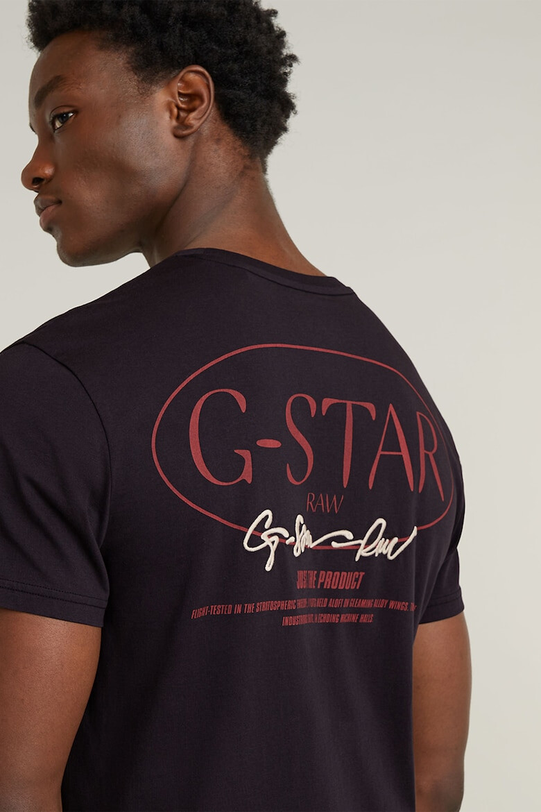 G-STAR Tricou cu imprimeu pe partea din spate - Pled.ro