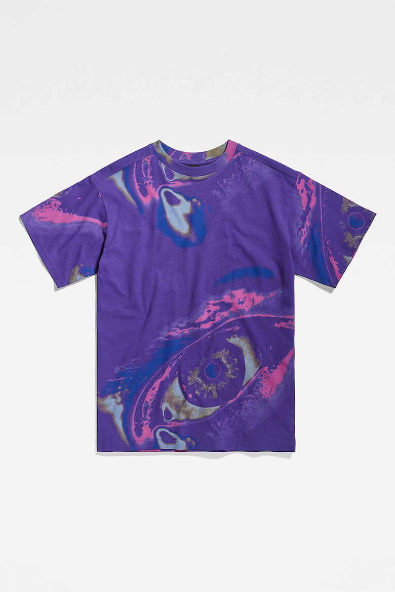 G-STAR Tricou de bumbac organic cu imprimeu abstract - Pled.ro