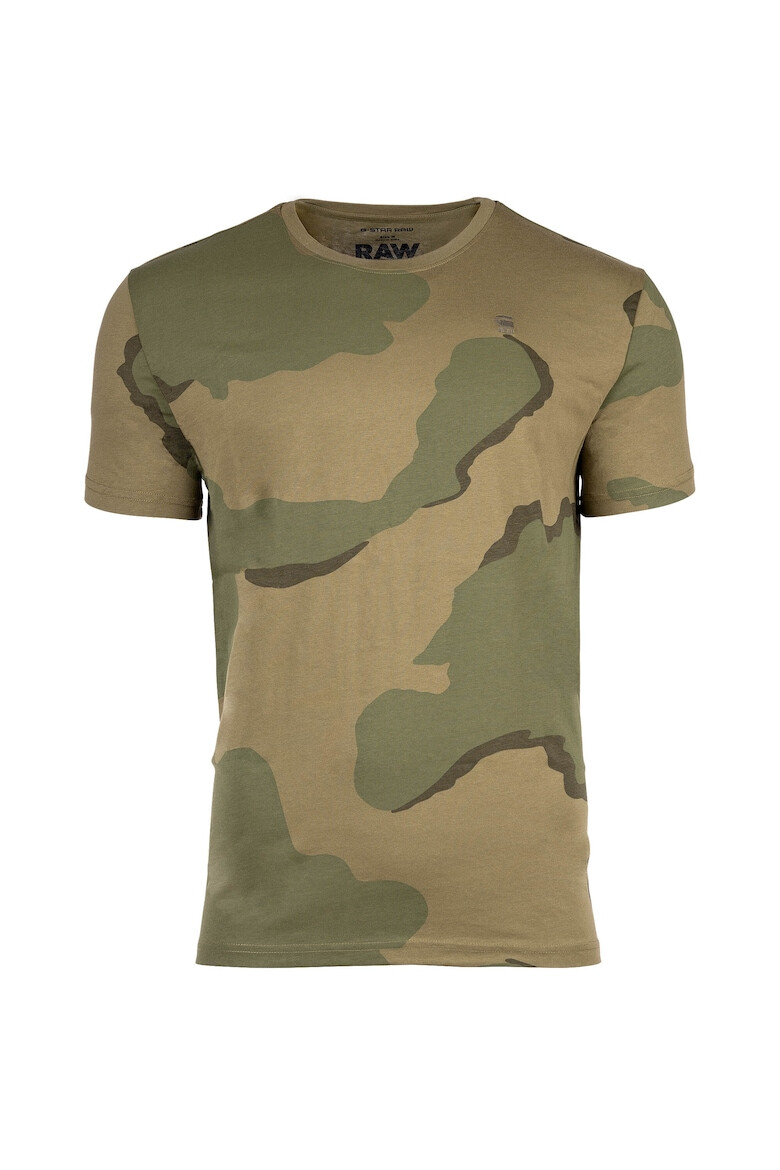 G-STAR Tricou de bumbac organic cu imprimeu camuflaj - Pled.ro