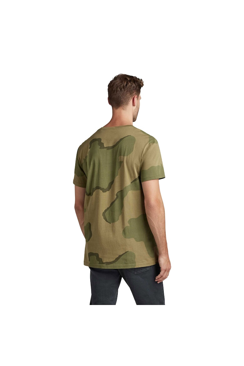 G-STAR Tricou de bumbac organic cu imprimeu camuflaj - Pled.ro