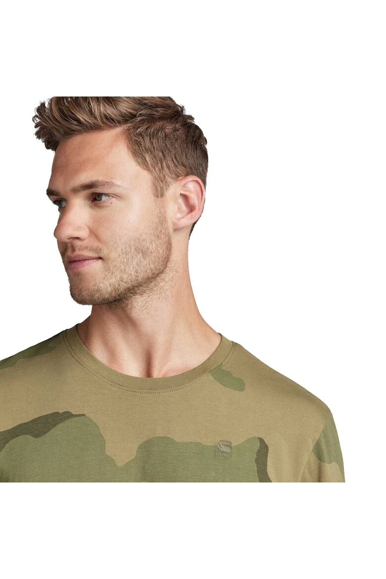 G-STAR Tricou de bumbac organic cu imprimeu camuflaj - Pled.ro