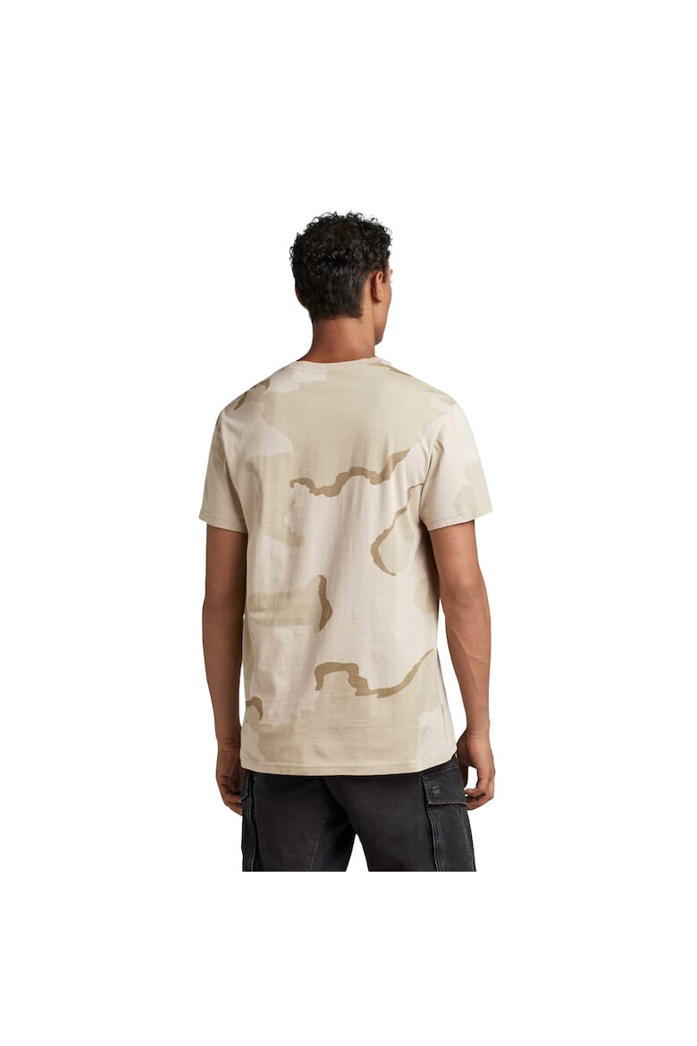 G-STAR Tricou de bumbac organic cu imprimeu camuflaj - Pled.ro