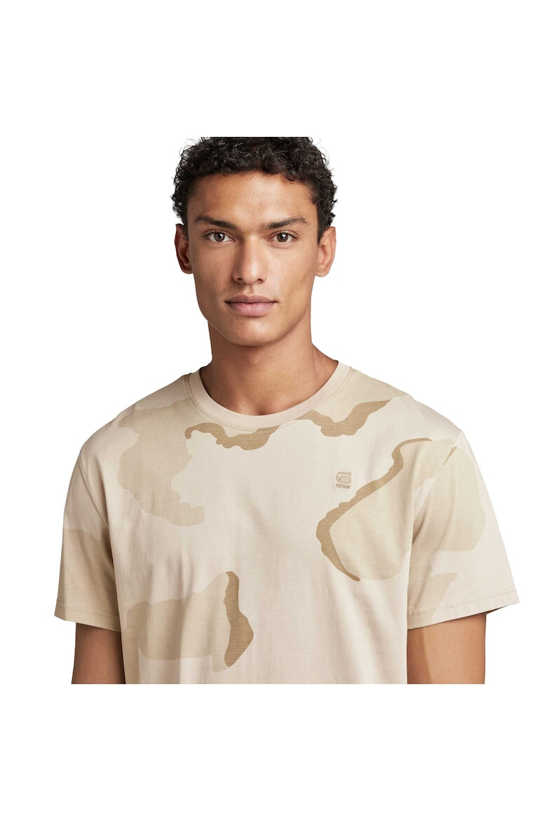 G-STAR Tricou de bumbac organic cu imprimeu camuflaj - Pled.ro