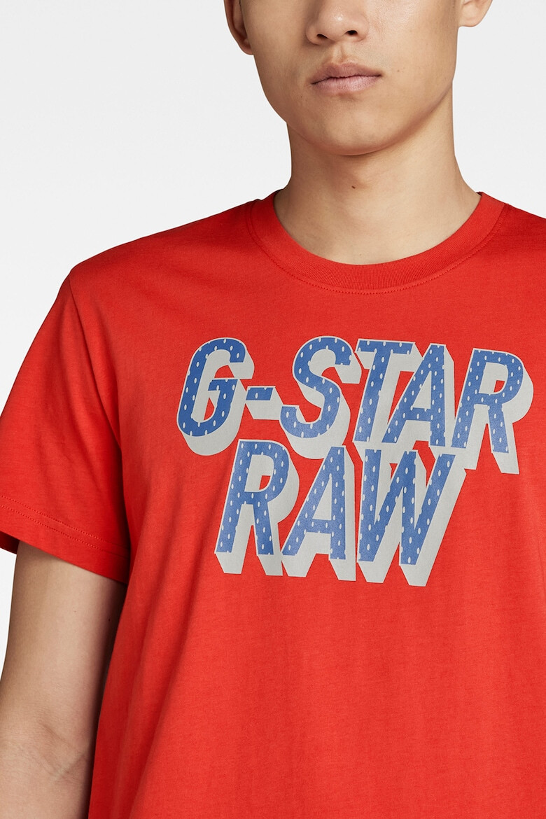 G-STAR Tricou de bumbac organic cu imprimeu logo - Pled.ro