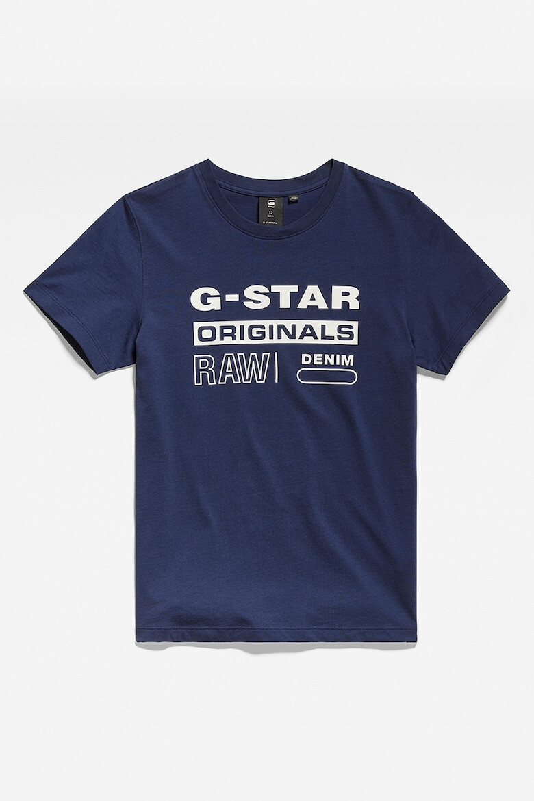 G-STAR Tricou de bumbac organic cu imprimeu logo - Pled.ro