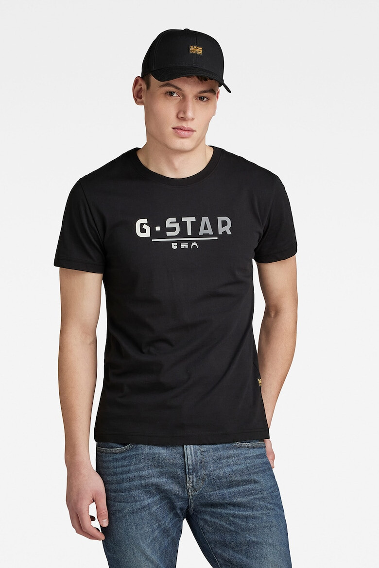 G-STAR Tricou de bumbac organic cu imprimeu logo - Pled.ro