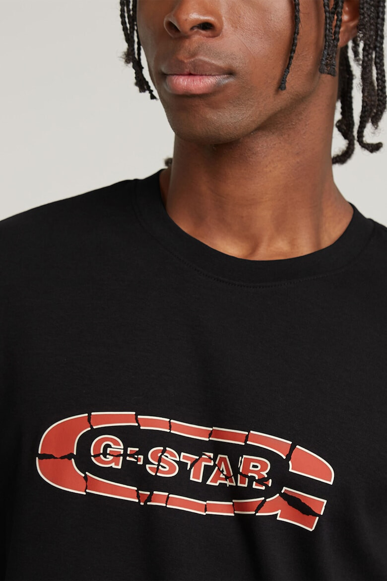 G-STAR Tricou de bumbac organic cu imprimeu logo - Pled.ro