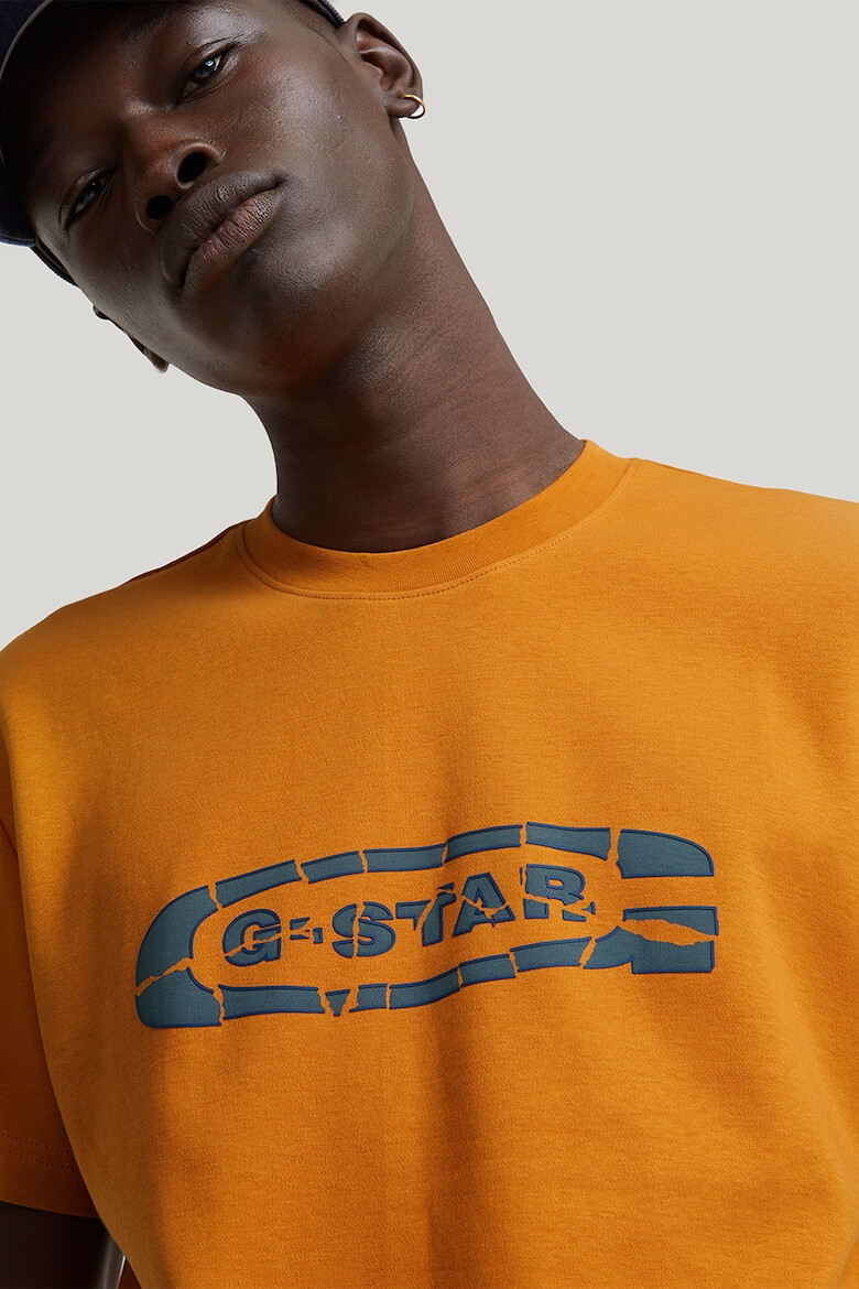 G-STAR Tricou de bumbac organic cu imprimeu logo - Pled.ro