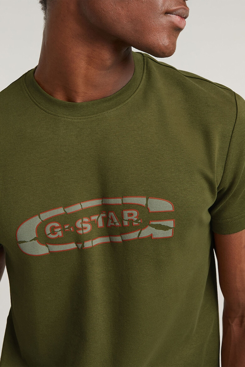 G-STAR Tricou de bumbac organic cu imprimeu logo - Pled.ro