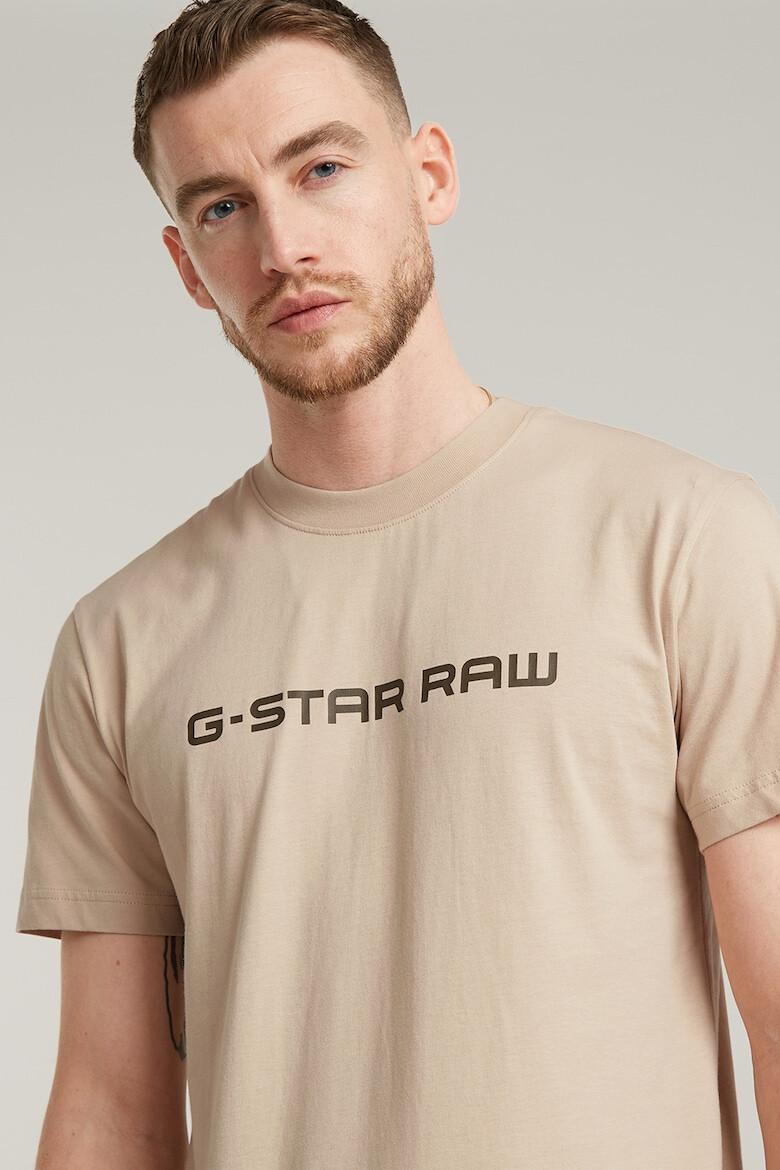 G-STAR Tricou de bumbac organic cu imprimeu logo - Pled.ro