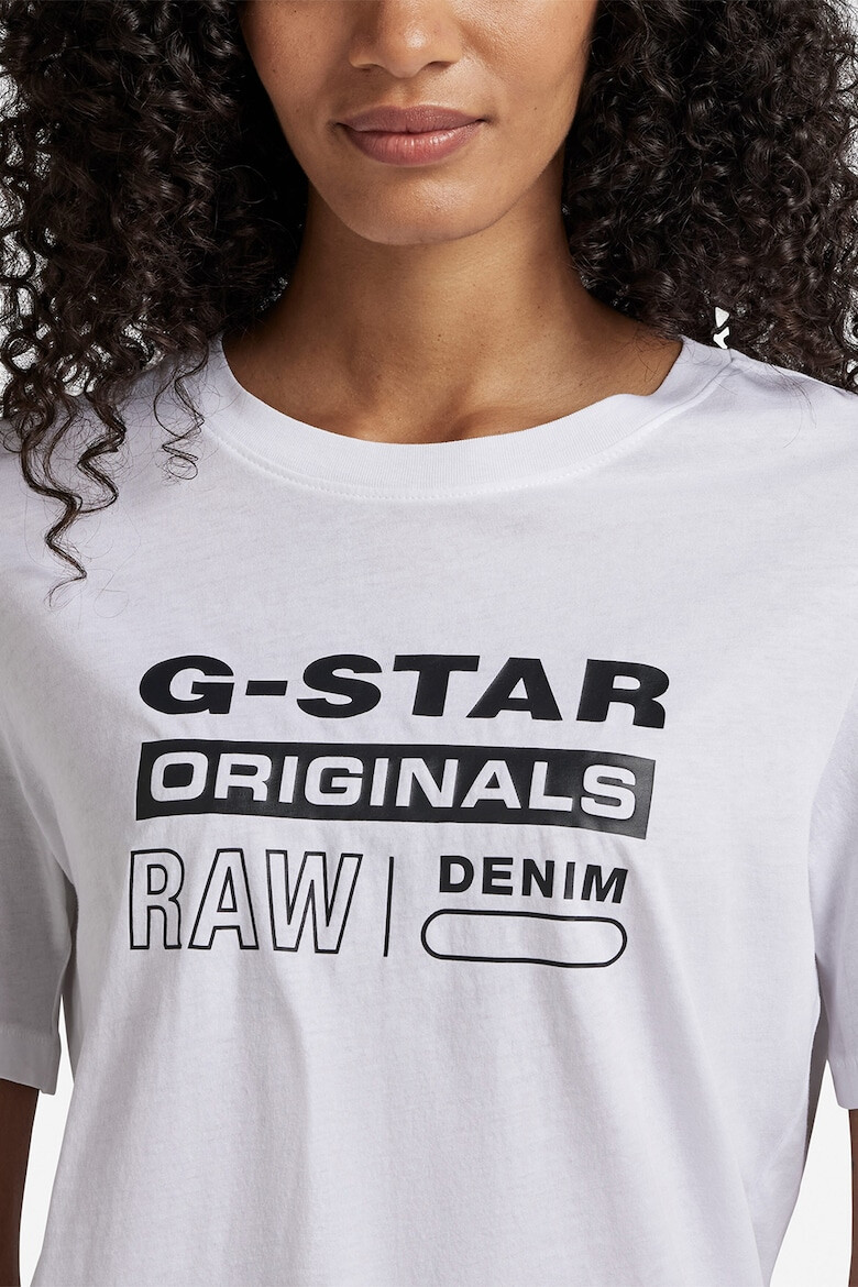 G-STAR Tricou de bumbac organic cu imprimeu logo Originals - Pled.ro