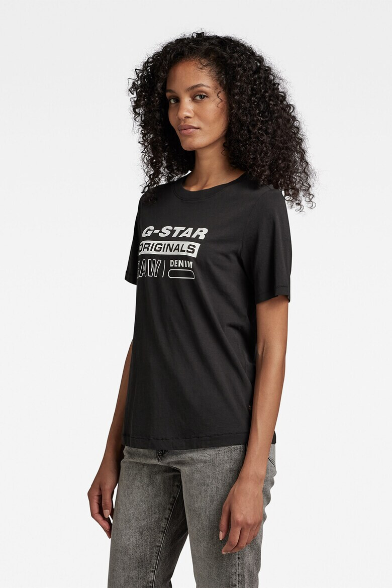 G-STAR Tricou de bumbac organic cu imprimeu logo Originals - Pled.ro