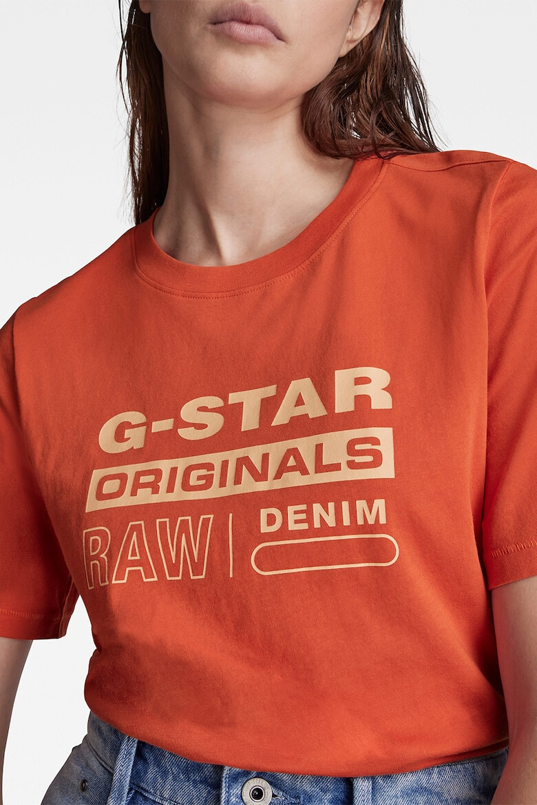 G-STAR Tricou de bumbac organic cu imprimeu logo Originals - Pled.ro