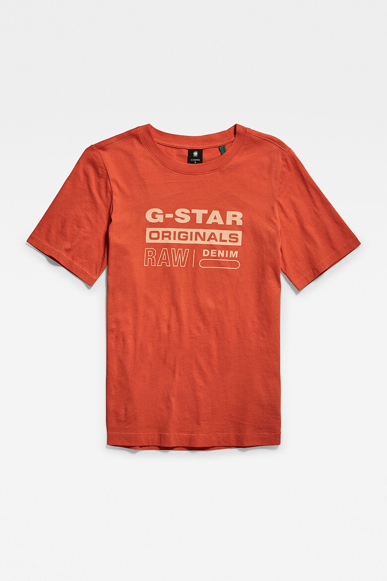 G-STAR Tricou de bumbac organic cu imprimeu logo Originals - Pled.ro