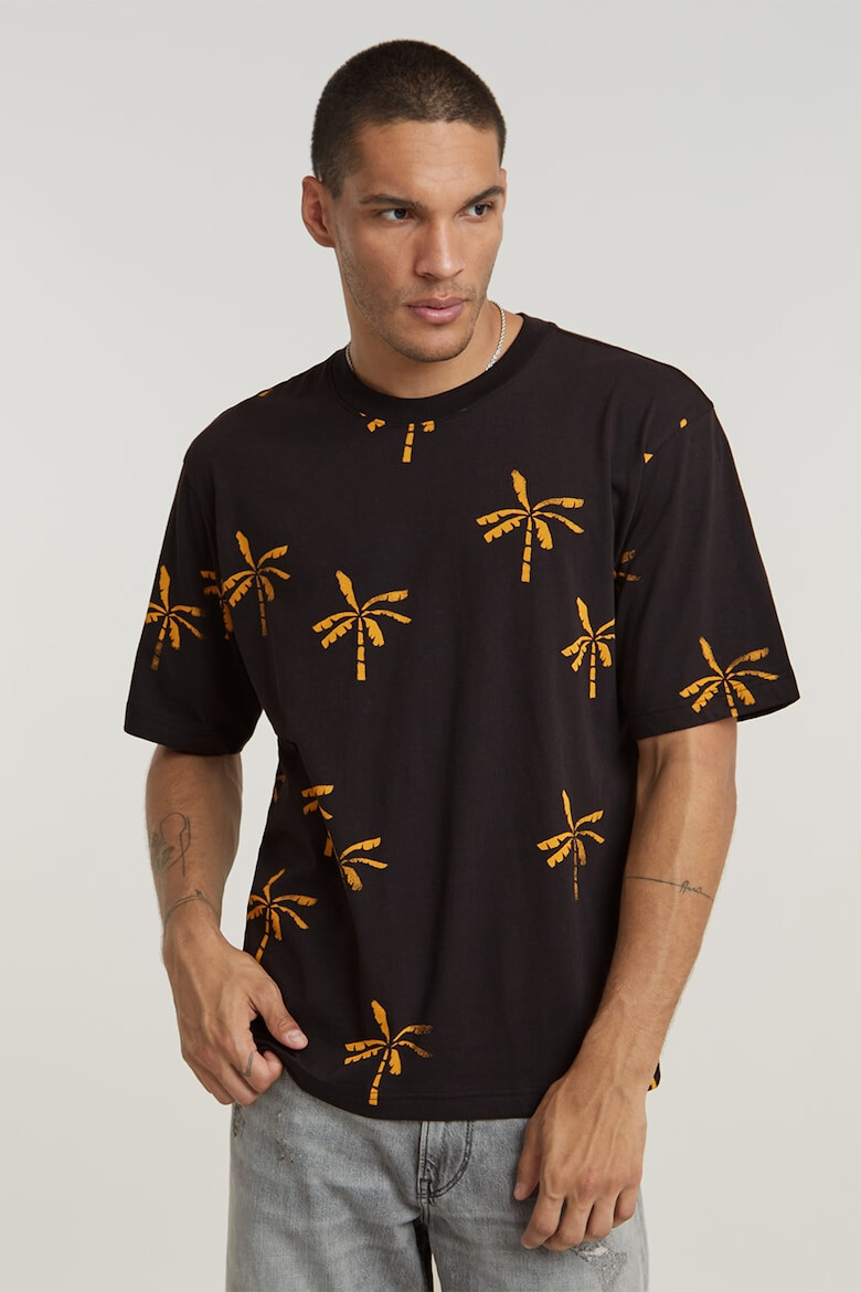 G-STAR Tricou de bumbac organic cu model tropical - Pled.ro