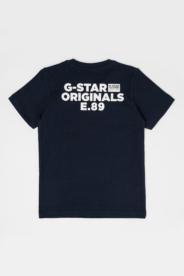 G-STAR Tricou din bumbac organic cu decolteu la baza gatului - Pled.ro