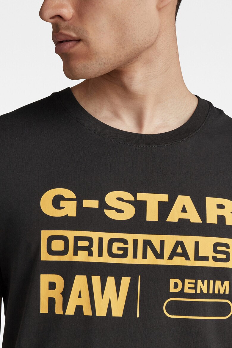 G-STAR Tricou din bumbac organic cu imprimeu - Pled.ro