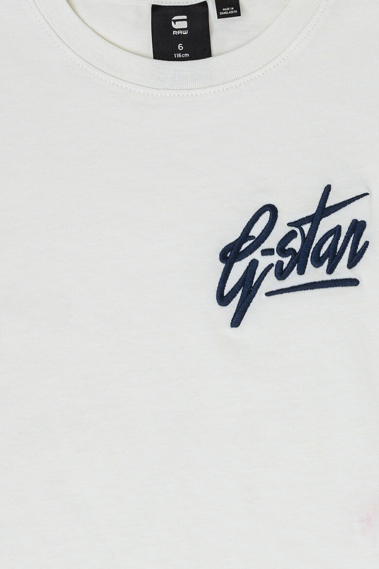 G-STAR Tricou lejer din bumbac organic cu broderie logo - Pled.ro