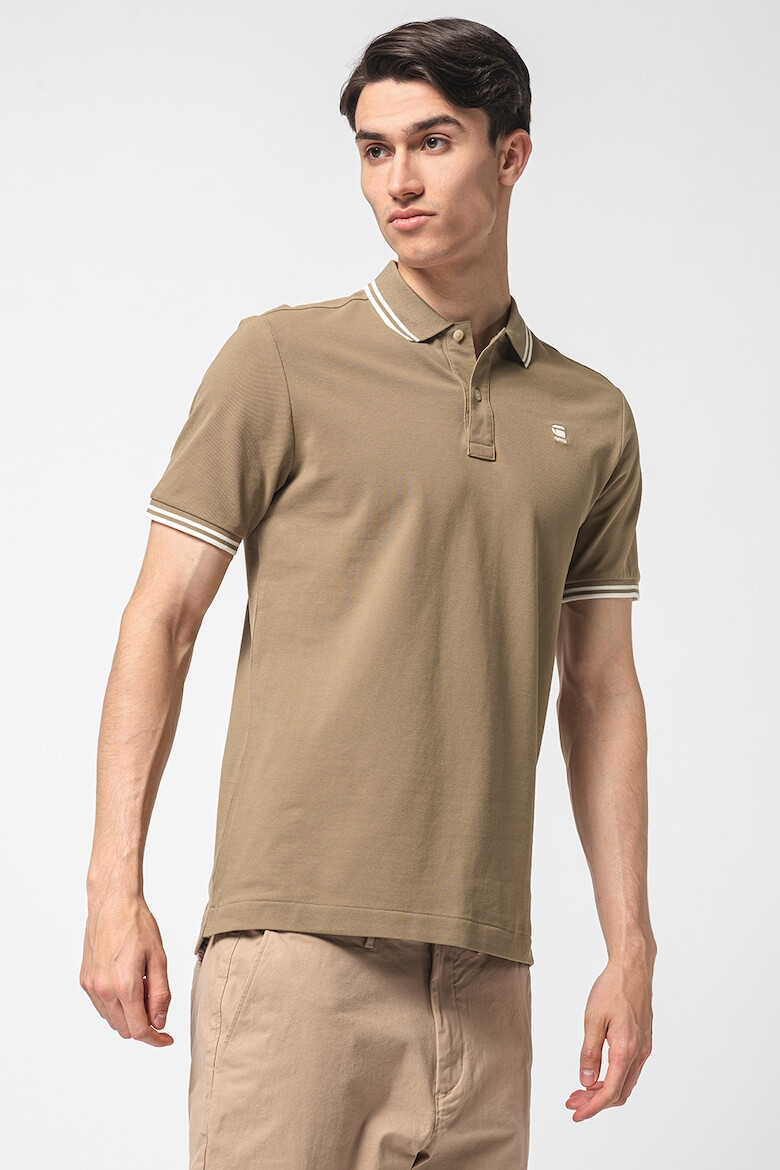 G-STAR Tricou polo din amestec de bumbac organic Dunda - Pled.ro