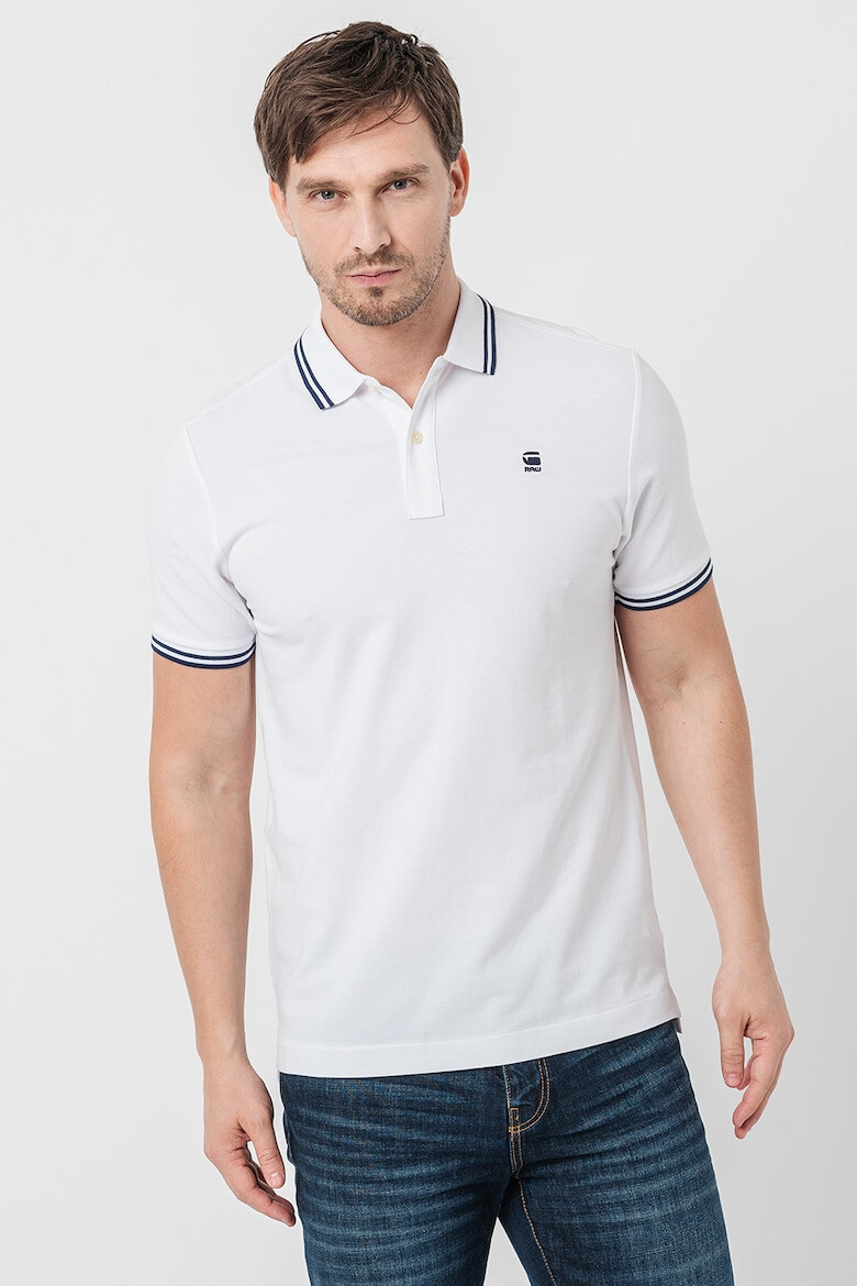 G-STAR Tricou polo din amestec de bumbac organic Dunda - Pled.ro