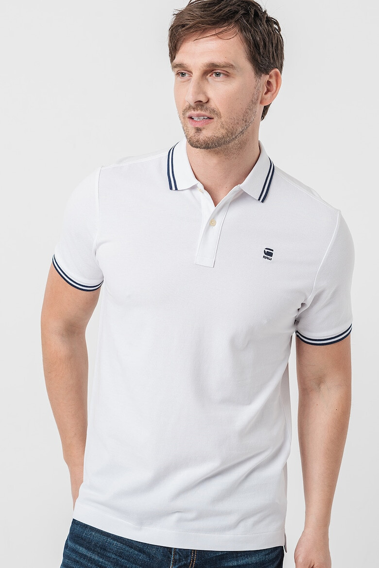 G-STAR Tricou polo din amestec de bumbac organic Dunda - Pled.ro