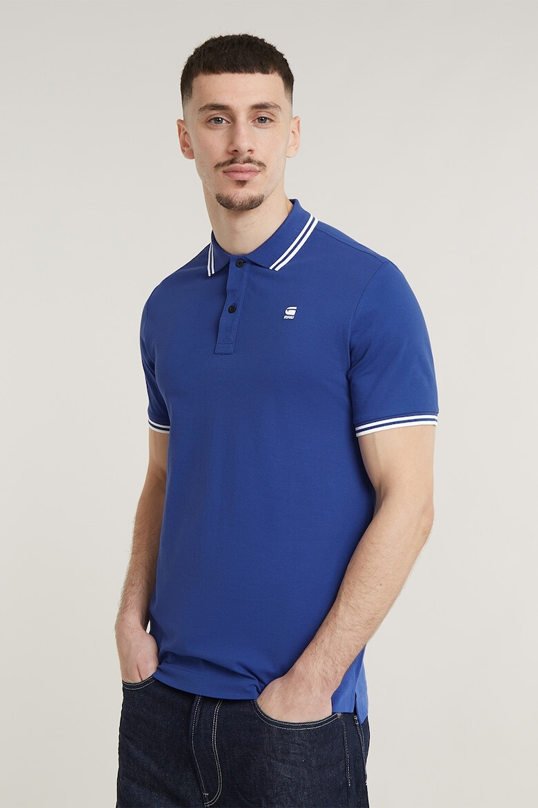 G-STAR Tricou polo din amestec de bumbac organic Dunda - Pled.ro