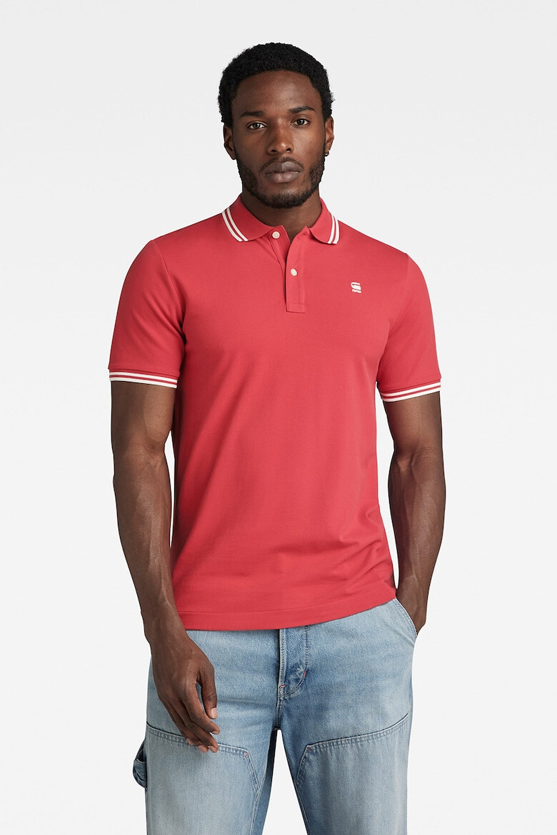 G-STAR Tricou polo din amestec de bumbac organic Dunda - Pled.ro