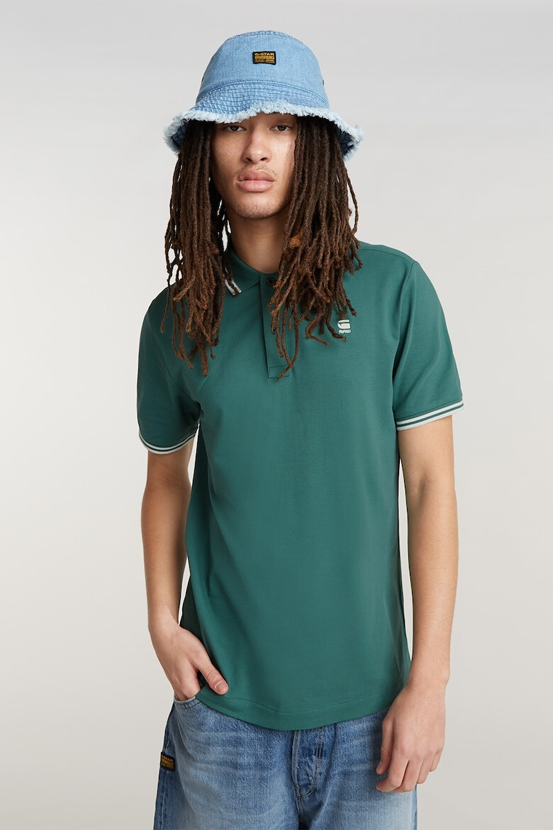 G-STAR Tricou polo din amestec de bumbac organic Dunda - Pled.ro