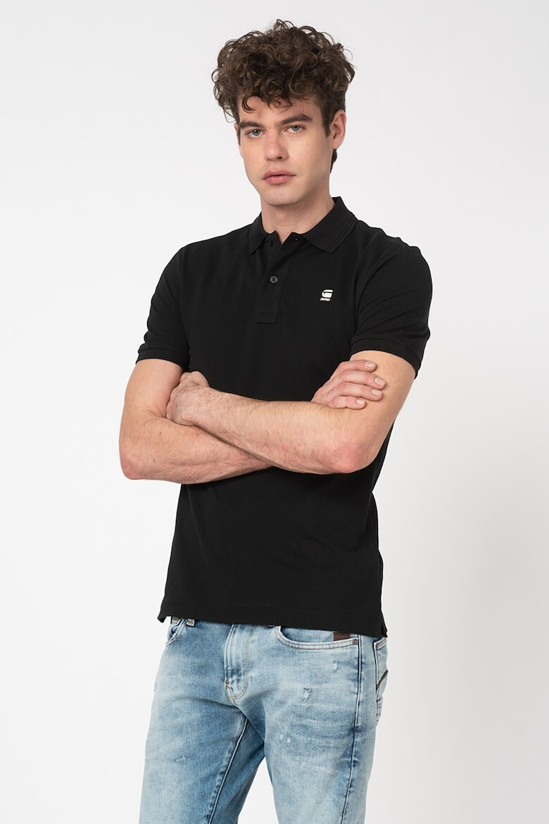 G-STAR Tricou polo slim fit din material pique Dunda - Pled.ro