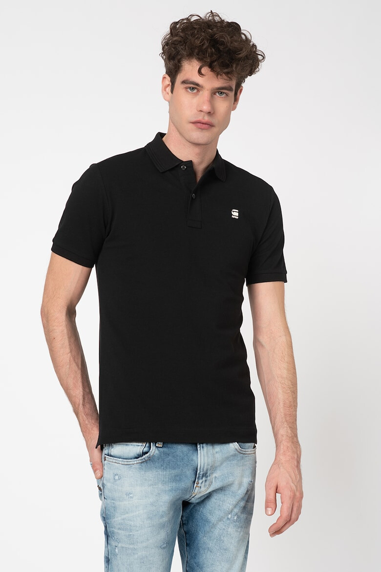 G-STAR Tricou polo slim fit din material pique Dunda - Pled.ro