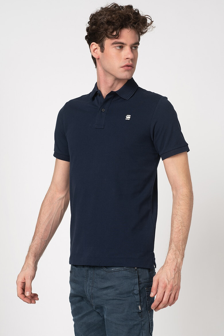 G-STAR Tricou polo slim fit din material pique Dunda - Pled.ro