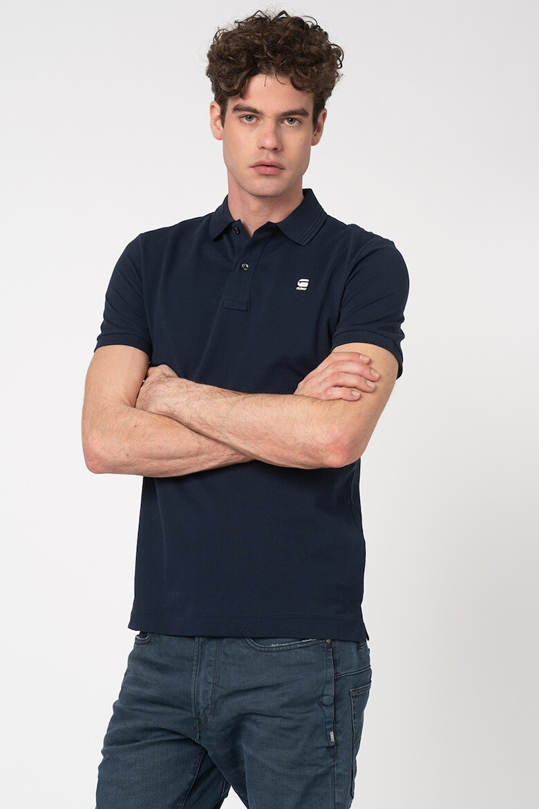 G-STAR Tricou polo slim fit din material pique Dunda - Pled.ro