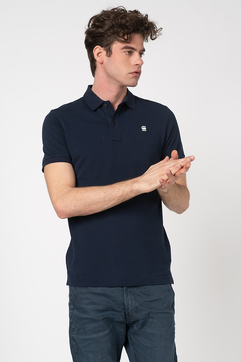 G-STAR Tricou polo slim fit din material pique Dunda - Pled.ro