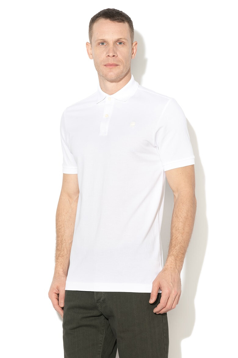 G-STAR Tricou polo slim fit din material pique Dunda - Pled.ro