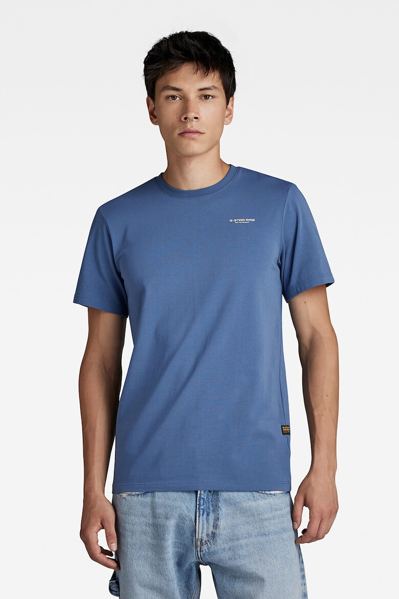 G-STAR Tricou slim fit cu decolteu la baza gatului Base - Pled.ro