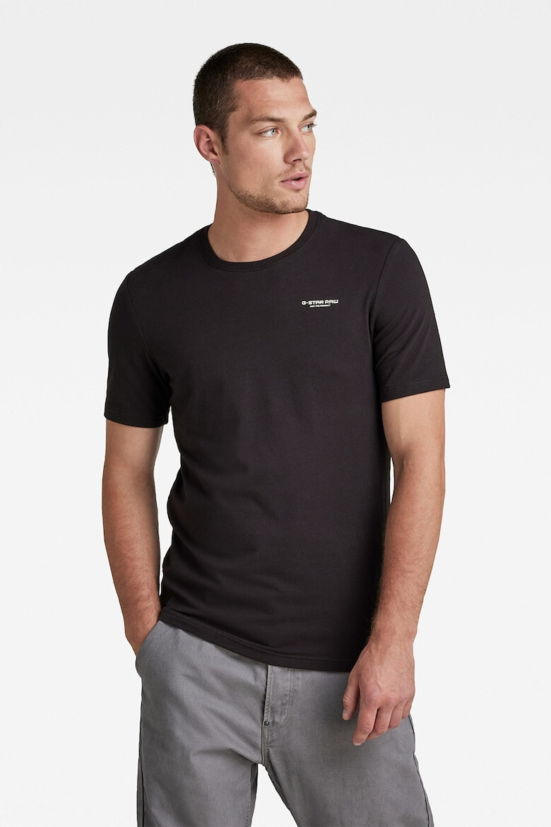 G-STAR Tricou slim fit cu decolteu la baza gatului Base - Pled.ro