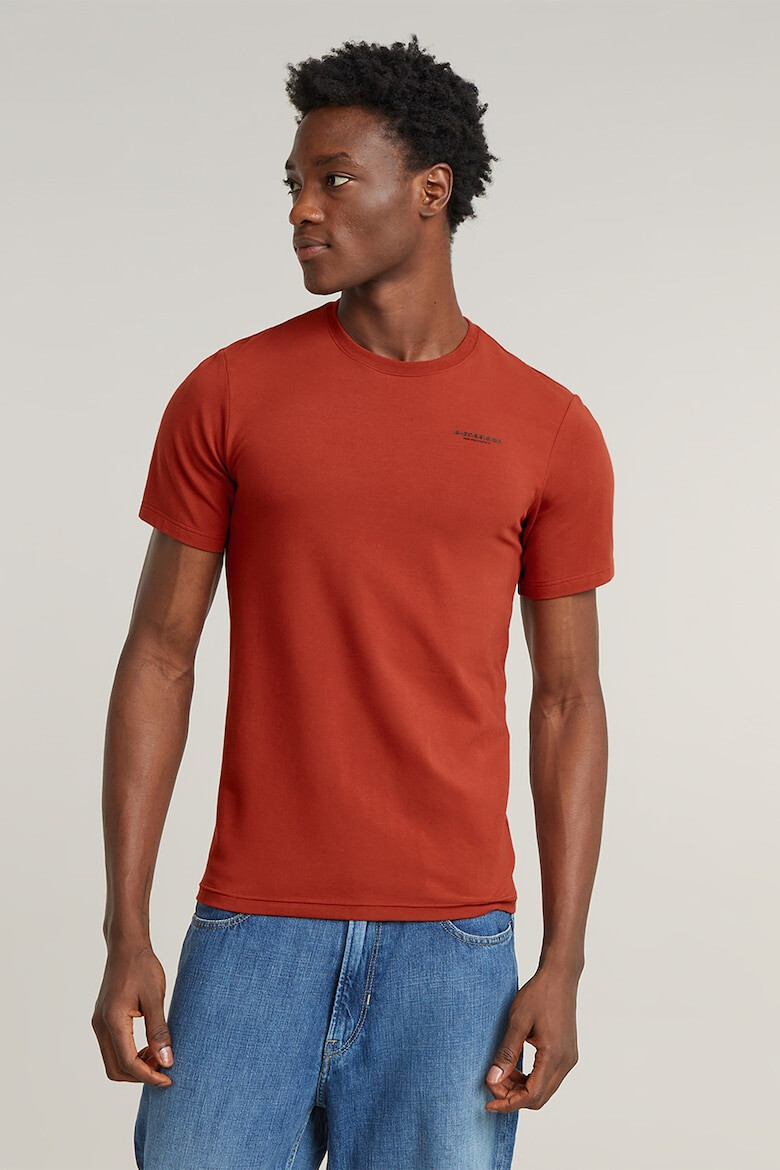 G-STAR Tricou slim fit cu decolteu la baza gatului Base - Pled.ro