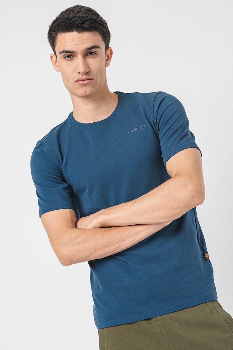 G-STAR Tricou slim fit cu decolteu la baza gatului Base - Pled.ro