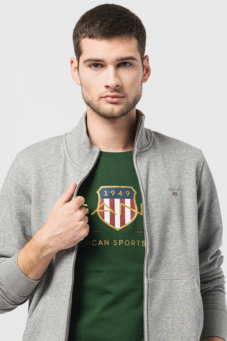 Gant Bluza sport cu fermoar si logo brodat Original - Pled.ro