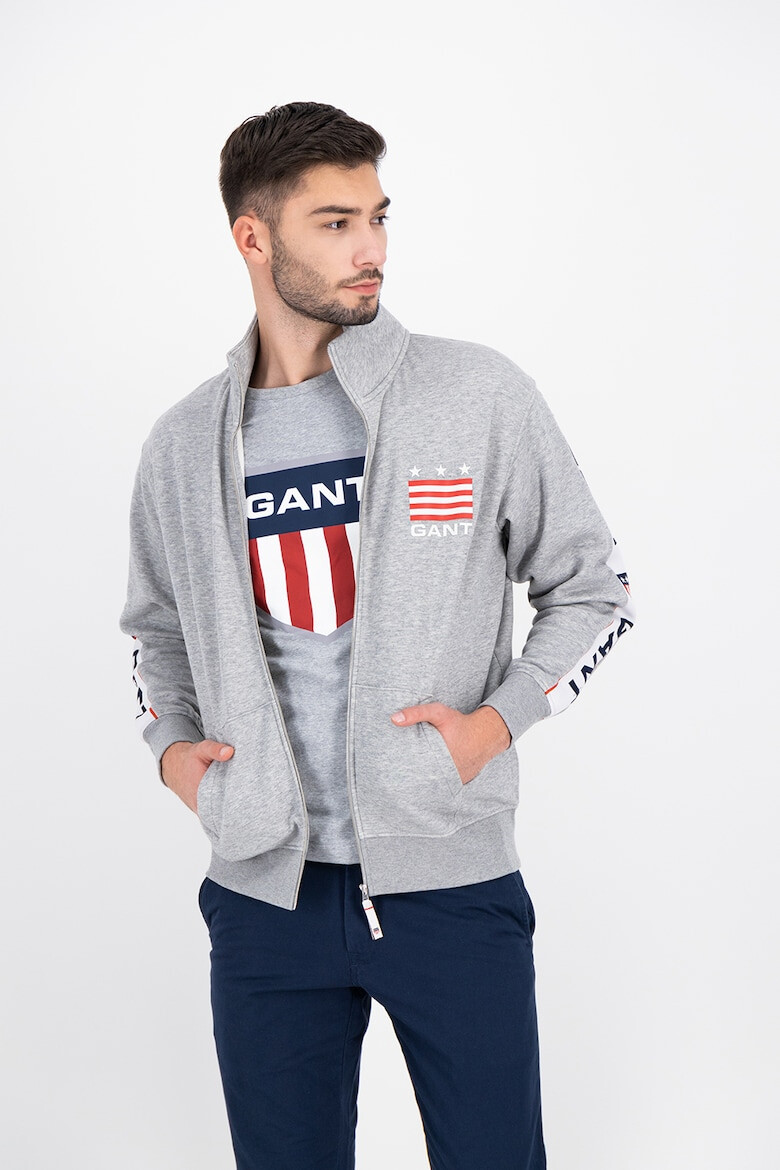 Gant Bluza sport cu fermoar si model logo - Pled.ro