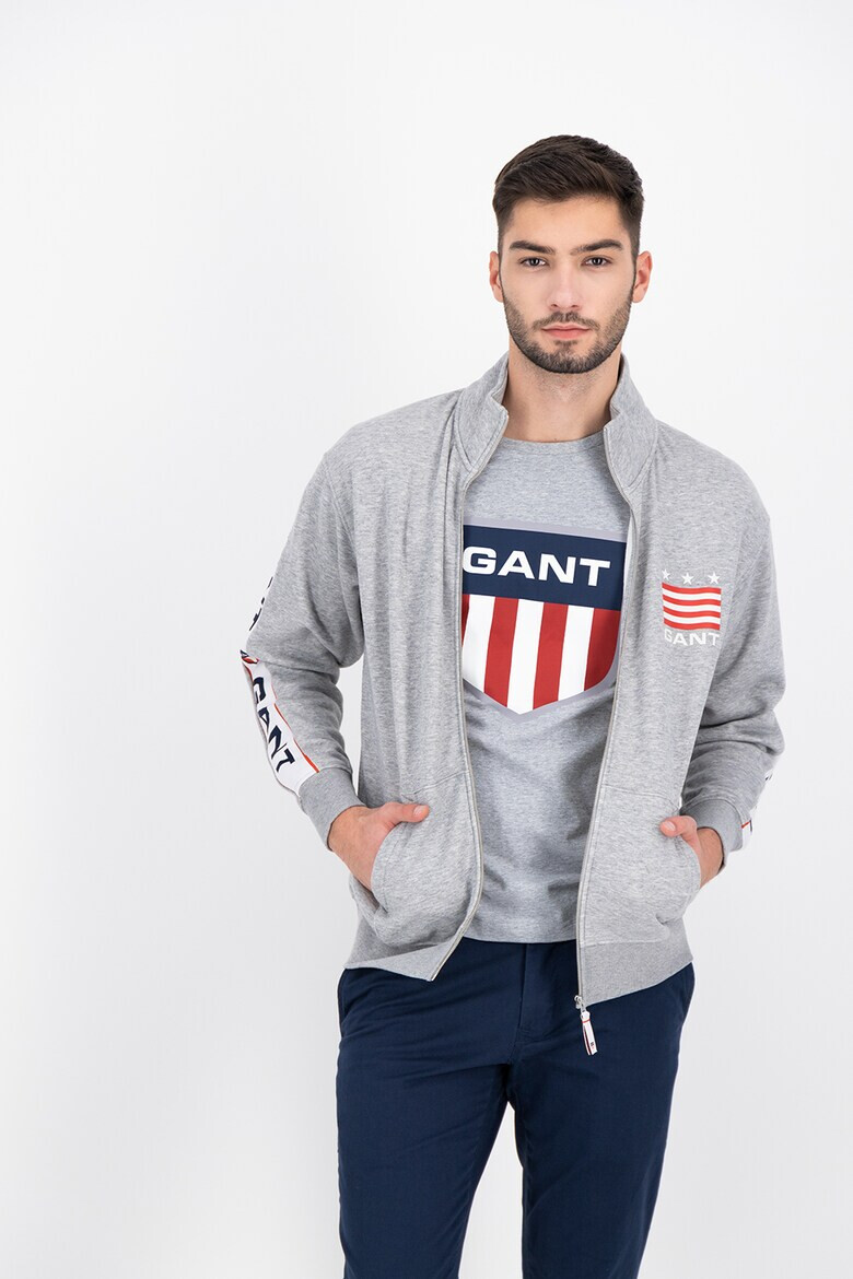 Gant Bluza sport cu fermoar si model logo - Pled.ro