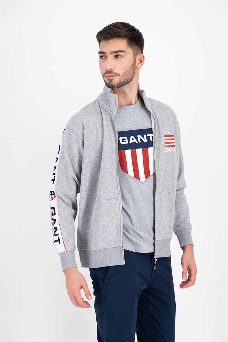 Gant Bluza sport cu fermoar si model logo - Pled.ro