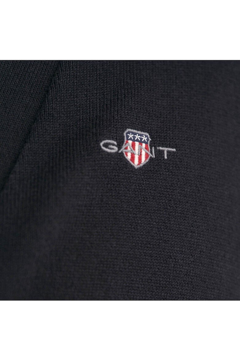 Gant Cardigan cu decolteu in V si logo discret - Pled.ro