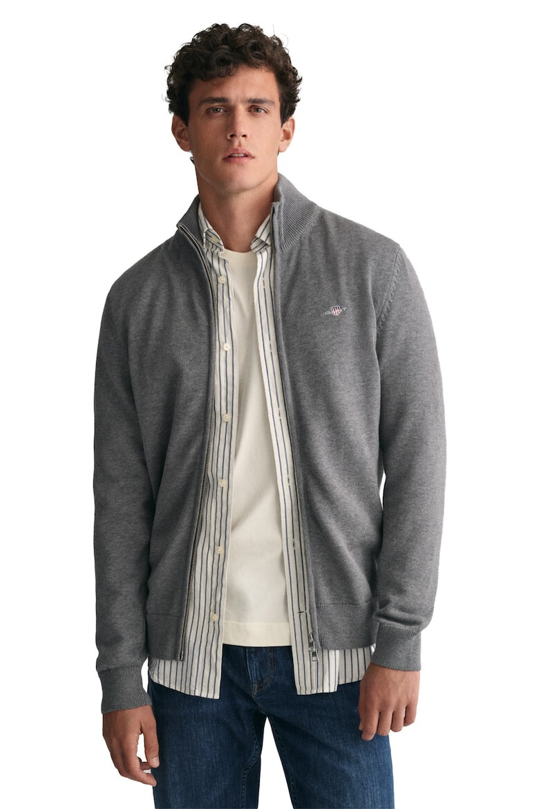 Gant Cardigan de bumbac cu fermoar - Pled.ro