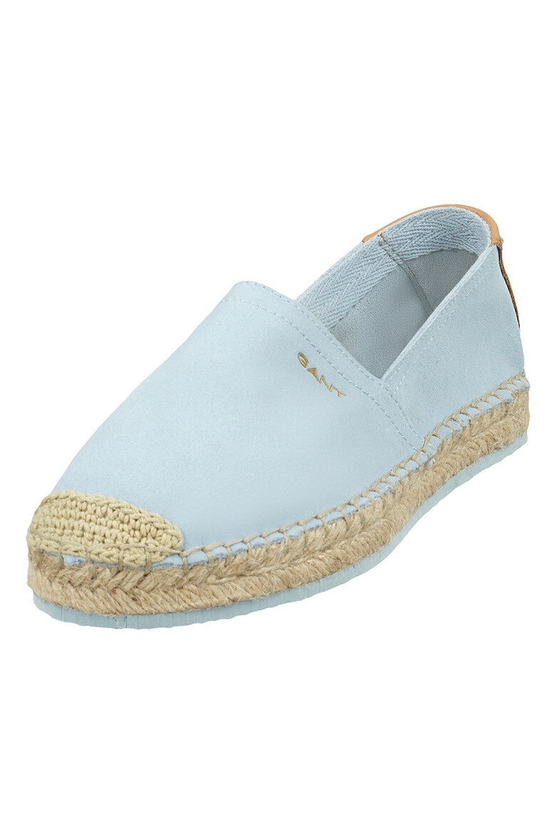 Gant Espadrile de piele intoarsa cu logo discret - Pled.ro