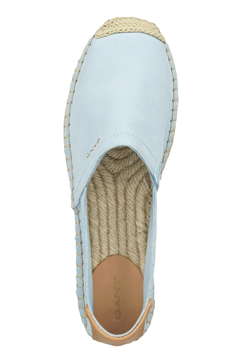 Gant Espadrile de piele intoarsa cu logo discret - Pled.ro